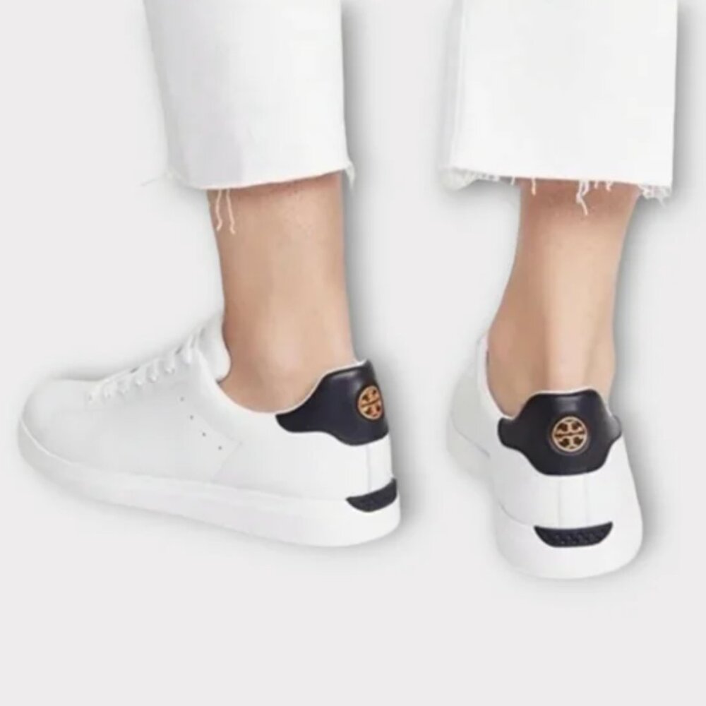 Tory Burch Howell Lace Up Sneakers White/Navy 8M